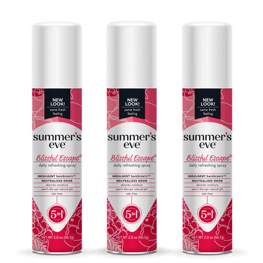 Summer's Eve Blissful Escape Daily Refreshing Feminine Spray, 2 oz, 3 Pack - NutriGlobal