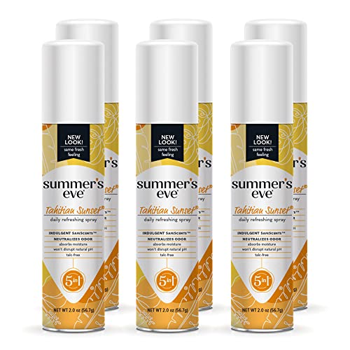 Summer's Eve Tahitian Sunset Daily Feminine Spray, 2 oz, 6 Pack - NutriGlobal