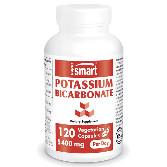 Supersmart - Potassium Bicarbonate 5400mg per Day (High Dose) - Electrolyte Mineral - NutriGlobal