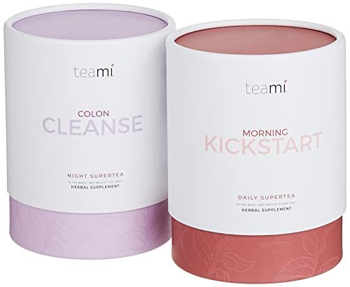 Teami 30-Day Teatox Kit - All Natural Colon Cleanse and Detox Tea - Morning Kickstart - NutriGlobal