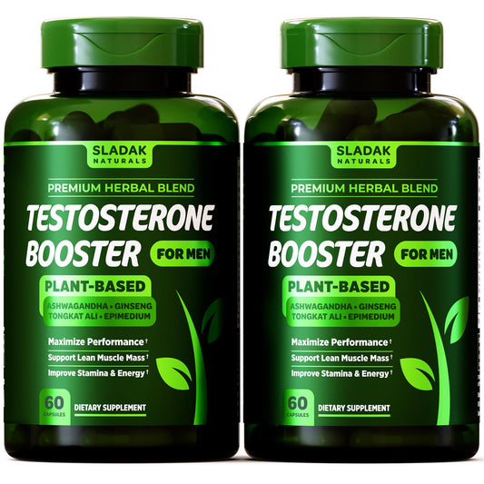 Testosterone Booster Supplement for Men - Male Enhancing Test Boost - Ashwagandha, L-Arginine, Tongkat Ali, Tribulus + More - Workout, Build Muscle, Strength, Energy & Performance - 2 Month Supply - NutriGlobal