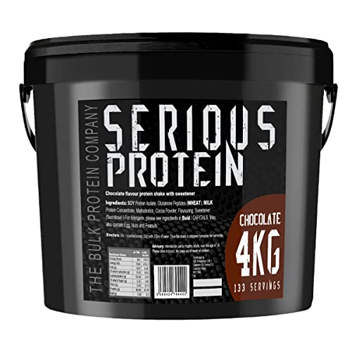 The Bulk Protein Company – SERIOUS PROTEIN – Protein Powder – 4kg – Low Carb - NutriGlobal