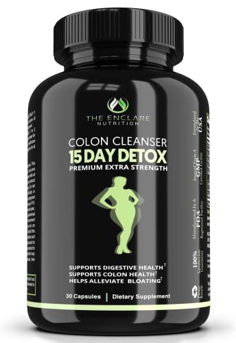 THE ENCLARE NUTRITION Colon Cleanser Detox. Premium 15 Day Fast-Acting Diet Pills - NutriGlobal