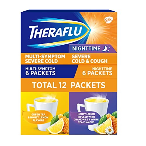 Theraflu Combo Daytime and Nighttime Severe Cold Relief Powder, Honey - NutriGlobal