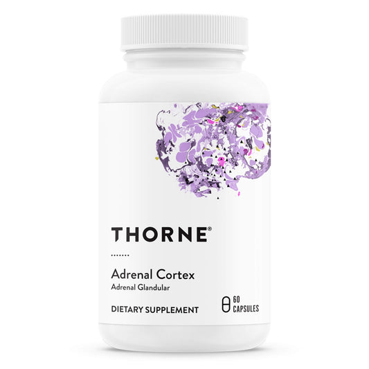 THORNE Adrenal Cortex - Bovine Adrenal Cortex Supplement for Cortisol Management - NutriGlobal