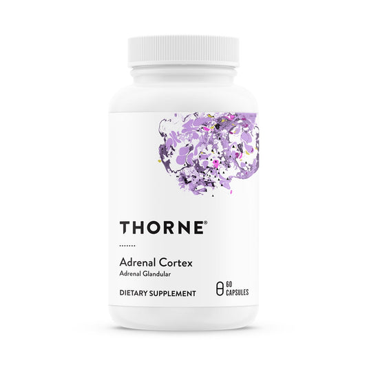 THORNE - Adrenal Cortex - Supplement for Cortisol Management - Support Healthy Adrenal Gland Function, Immune System, Stress Management, Fatigue & Metabolism* - 60 Capsules - NutriGlobal