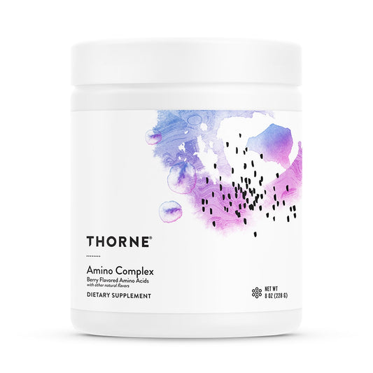 THORNE - Amino Complex - Clinically-Validated EAA and BCAA Powder for Pre or Post-Workout - Promotes Lean Muscle Mass & Exercise Recovery* - NSF Certified for Sport - 30 Servings - 8.0 Oz - Berry - NutriGlobal