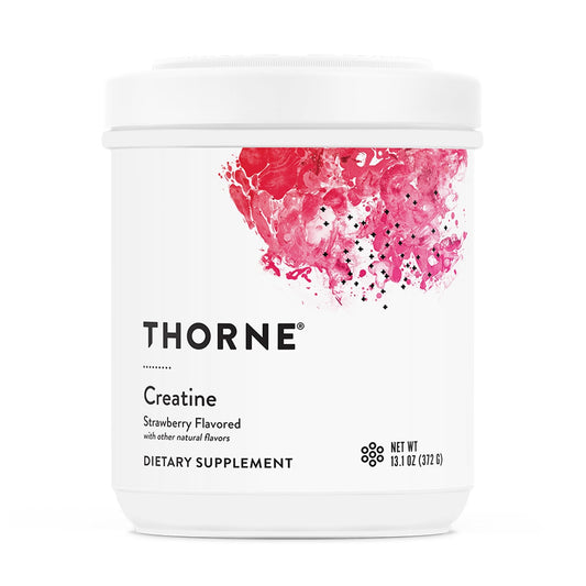 THORNE Creatine - Micronized Creatine Monohydrate Powder - Support for Muscles & Cognitive Function* - for Women & Men - Strawberry - NSF Certified for Sport - 5 g per Serving - 60 Servings - NutriGlobal