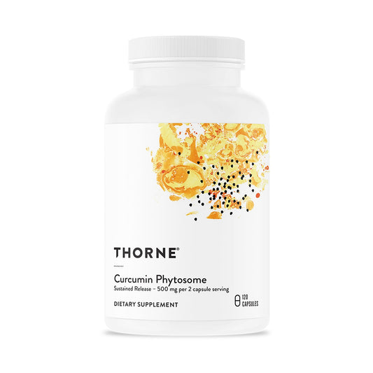 THORNE - Curcumin Phytosome 500 mg (Meriva) - Sustained Release, Clinically Studied - Supports Healthy Inflammatory Response in Joints, Muscles, GI Tract, Liver, Brain & Nerves* - 60 Servings - NutriGlobal