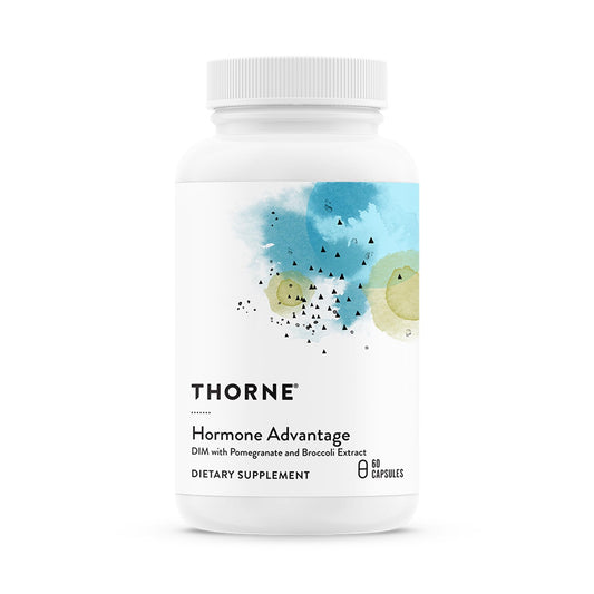 THORNE - Hormone Advantage - Estrogen Support & Hormone Balance for Men & Women* - Featuring DIM & Pomegranate Extract - Gluten, Dairy & Soy-Free - 60 Servings - NutriGlobal