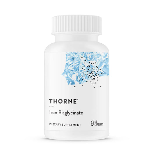 THORNE - Iron Bisglycinate - 25 mg Iron Supplement for Enhanced Absorption Without Gastrointestinal Side Effects - NutriGlobal
