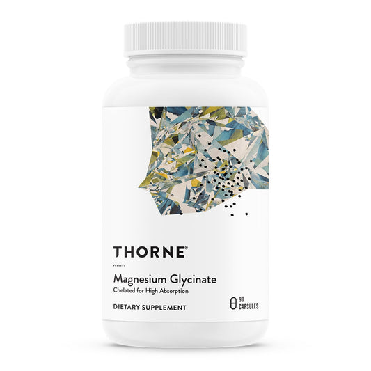 THORNE - Magnesium Glycinate - Supports Restful Sleep, Muscle Relaxation, Heart Health & Metabolism* - Chelated Magnesium Capsules - Third-Party Certified - NutriGlobal