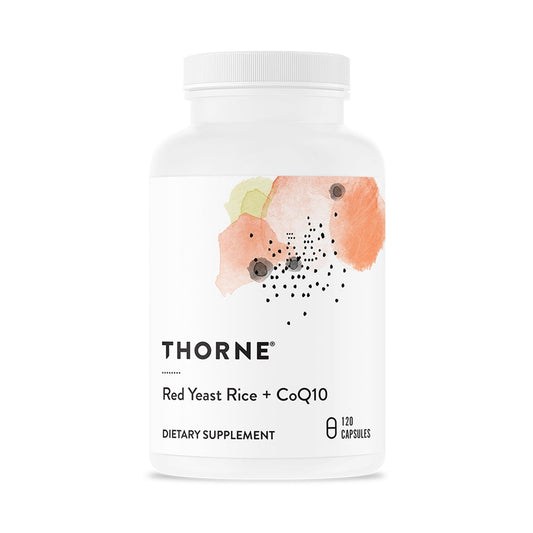 THORNE - Red Yeast Rice + CoQ10 - Maintain Healthy Cholesterol Levels & Supports Cardiovascular Health - Added Antioxidant Support* - Gluten-Free, Dairy-Free - 120 Servings - NutriGlobal