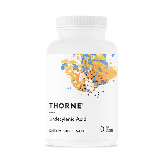 THORNE - Undecylenic Acid (Formerly Formula SF722) - 250 mg of Undecylenic Acid - for a Healthy Balance of Gut & Vaginal Flora* - Gluten Free - 250 Gelcaps - 50 Servings - NutriGlobal