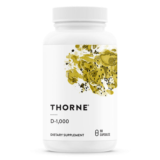 THORNE Vitamin D-1000 - Vitamin D3 Supplement - 1,000 IU - Support Healthy Bones - NutriGlobal