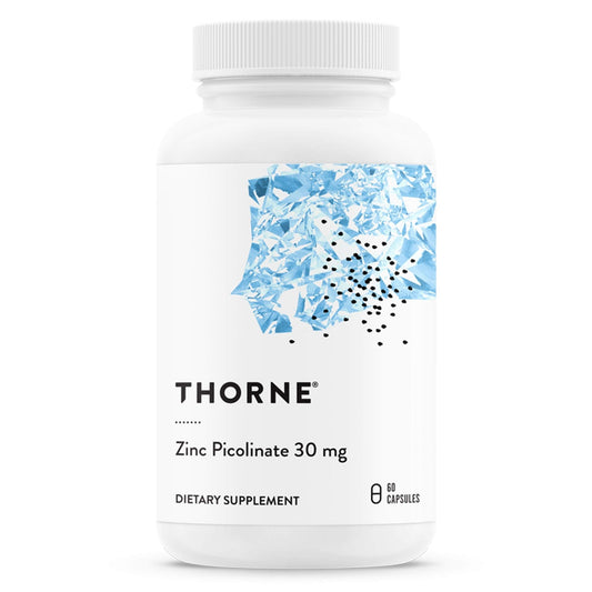 Thorne Zinc Picolinate 30 mg - Well-Absorbed Zinc Supplement for Growth and Immune - NutriGlobal