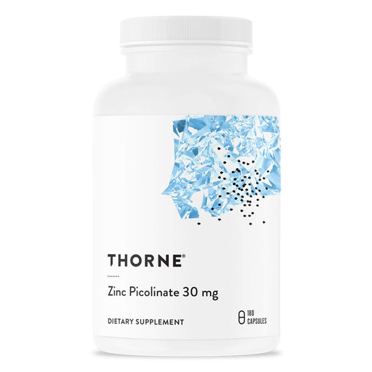 Thorne Zinc Picolinate 30 mg - Well-Absorbed Zinc Supplement for Growth and Immune - NutriGlobal
