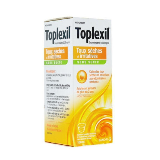 Toplexil sugar-free 150 ml - SANOFI - NutriGlobal