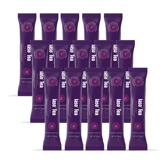 Total Life Changes Raspberry Lemonade Flavor Instant IASO Tea (15 Pack) - NutriGlobal