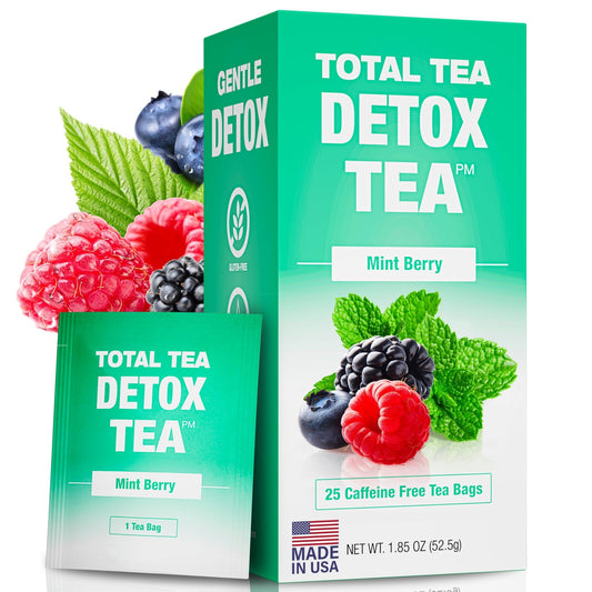 Total Tea Slimming Detox Tea for a Healthy Weight Support - Caffeine Free - Herbal - NutriGlobal