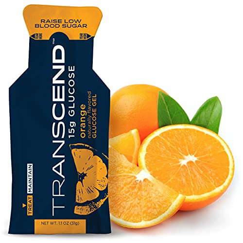 Transcend Glucose Gel Packs - Orange, 30 Pack (1.1oz each) - FSA/HSA - NutriGlobal