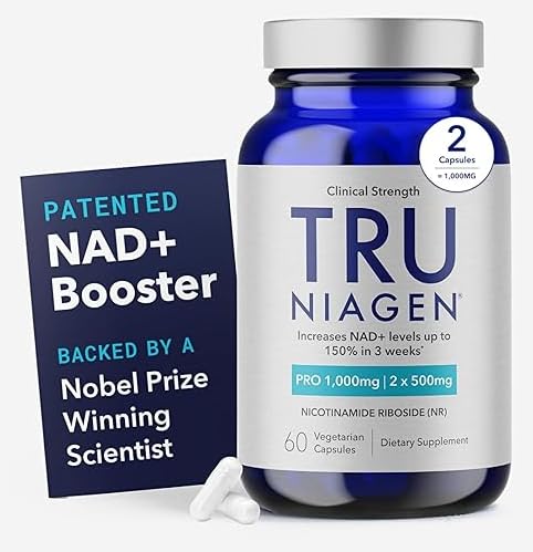 TRU NIAGEN PRO NAD Supplement for Brain Function, Anti Aging, Cell Regeneration | Patented Niagen | Supports Cellular Energy | Nicotinamide Riboside (NR) - NutriGlobal