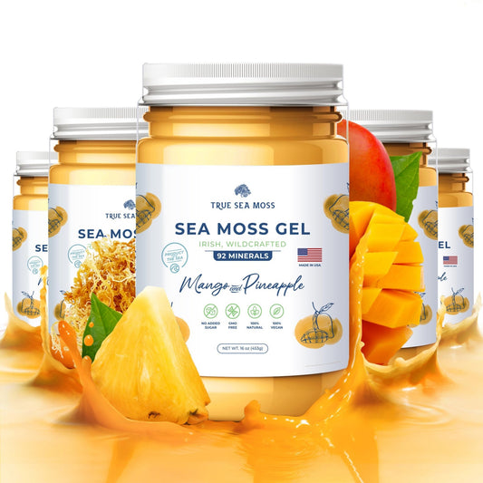 TrueSeaMoss Wildcrafted Irish Sea Moss Gel – Nutritious Organic Raw Seamoss Rich - NutriGlobal