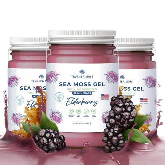 TrueSeaMoss Wildcrafted Irish Sea Moss Gel – Nutritious Organic Raw Seamoss Rich - NutriGlobal