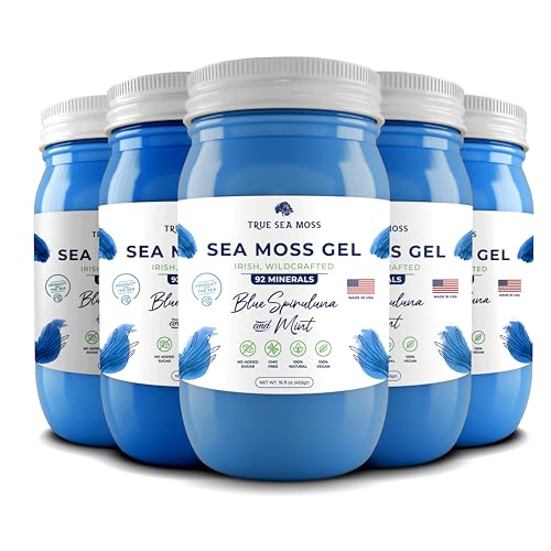 TrueSeaMoss Wildcrafted Irish Sea Moss Gel – Nutritious Raw Seamoss Rich in Minerals - NutriGlobal