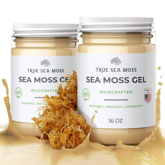 TrueSeaMoss Wildcrafted Irish Sea Moss Gel – Nutritious Raw Seamoss Rich in Minerals - NutriGlobal