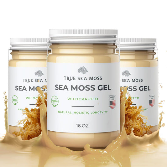 TrueSeaMoss Wildcrafted Irish Sea Moss Gel – Nutritious Raw Seamoss Rich in Minerals - NutriGlobal