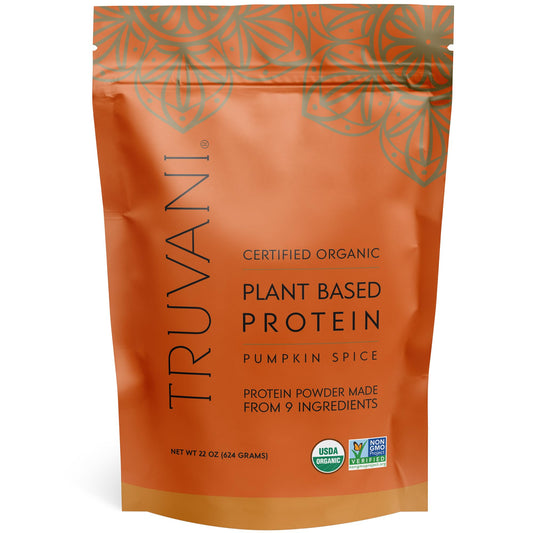 Truvani Organic Vegan Protein Powder Pumpkin Spice - 20g of Plant Based Protein - NutriGlobal