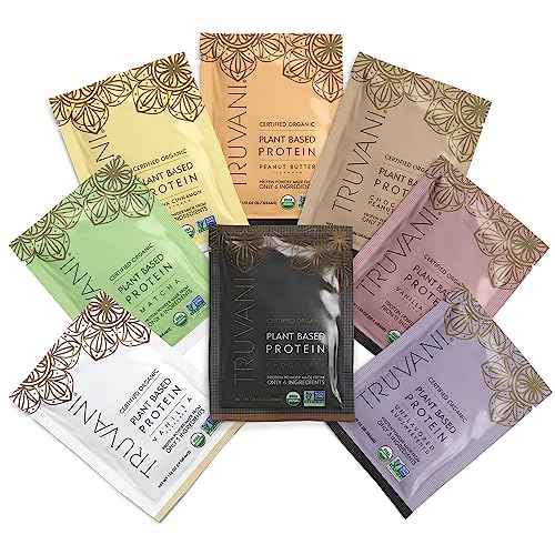 Truvani Organic Vegan Protein Powder Sample Pack - 20g of Plant Based Protein, Organic - NutriGlobal