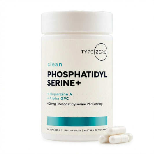 Type Zero Phosphatidylserine 3X Strength Nootropics Brain Support Supplement w/Alpha GPC, Huperzine A & Phosphatidylserine - Clean Focus & Memory Supplement for Brain Pills - NutriGlobal