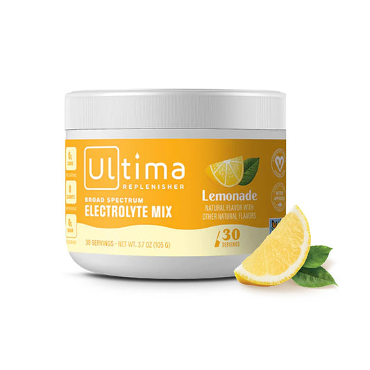 Ultima Replenisher Daily Electrolyte Drink Mix – Lemonade, 30 Servings – Hydration Powder - NutriGlobal