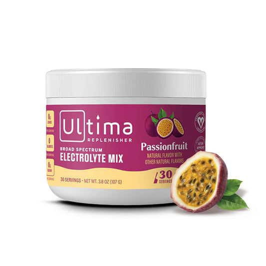 Ultima Replenisher Daily Electrolyte Drink Mix – Passionfruit, 30 Servings – Hydration - NutriGlobal