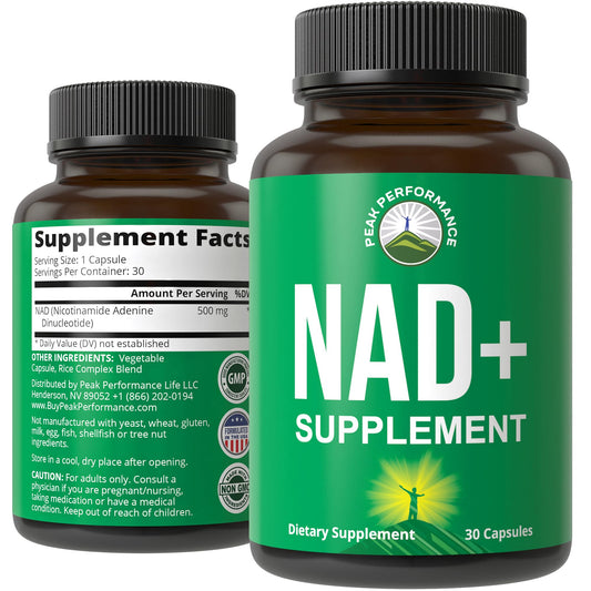 Ultra High Purity NAD Supplement for Women and Men. NAD+ Similar to Nicotinamide Riboside. Supports Energy, Brain Function, Healthy Aging & Longevity. Third Party Tested Non-GMO Supplements - NutriGlobal