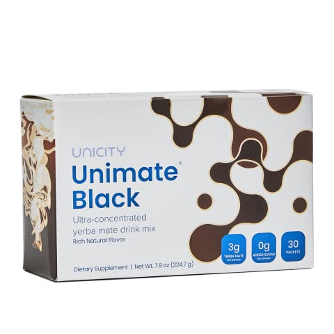 Unicity UNIMATE Black - Great Tasting - 30 Pack - NutriGlobal