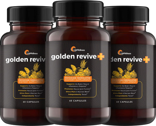 UpWellness Golden Revive + Joint Support with Quercetin, Magnesium, and Turmeric - NutriGlobal
