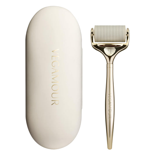 VEGAMOUR GRO+ Advanced Dermaroller | 1,200 Microneedle 0.25mm Scalp Tool | Gently Exfoliates the Scalp | Wide Head for Maximum Coverage - NutriGlobal
