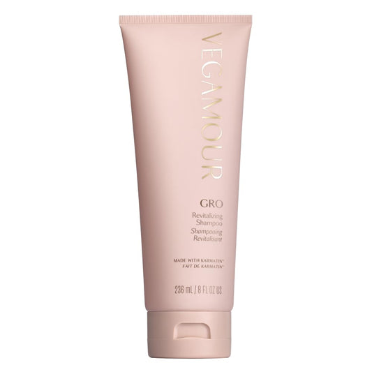 VEGAMOUR GRO Revitalizing Shampoo, Support Thicker, Fuller Looking Hair, Shampoo Formulated Without Sulfates for Thinning Hair with Vegan Keratin, Natural Citrus Scent (8 fl. oz.) - NutriGlobal