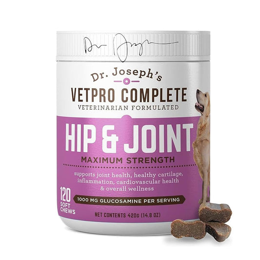 VetPro Dog Hip and Joint Supplement - Pain and Inflammation Relief Chews - NutriGlobal