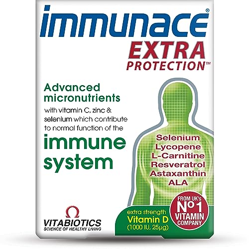 Vitabiotics Immunace Extra Protection Tablets, 30 count - NutriGlobal