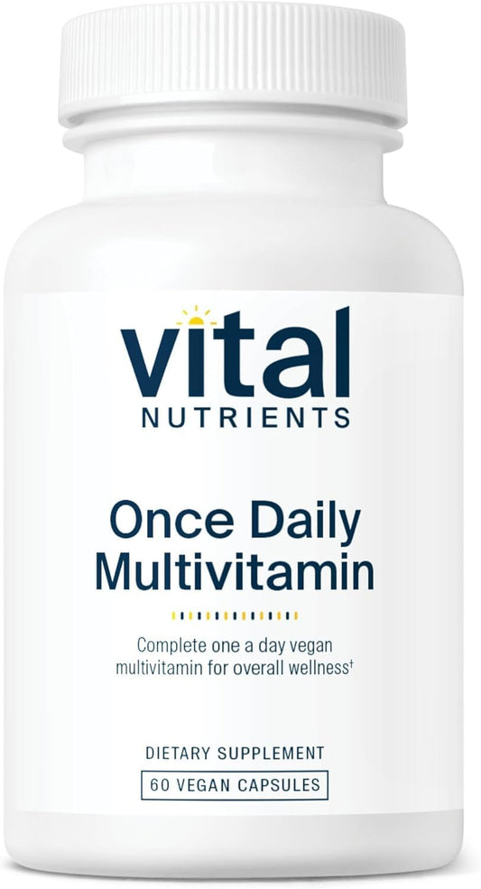 Vital Nutrients Once Daily Multivitamin - Vegan Multi for Women & Men - Allergen-Free - 19 Essential Vitamins + Antioxidants for Eye and Heart Health - NutriGlobal