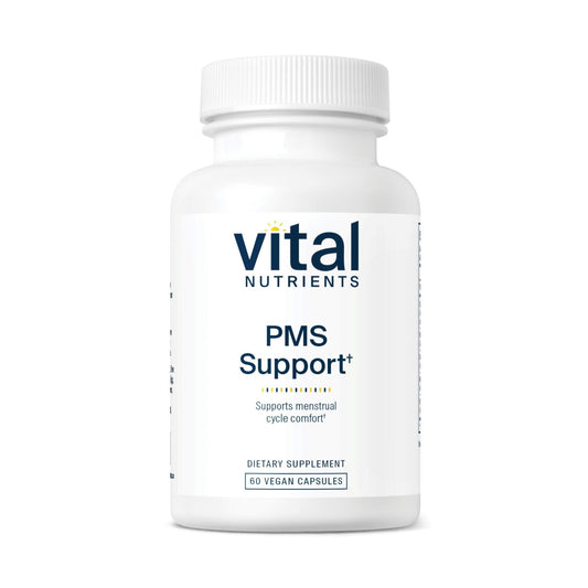 Vital Nutrients PMS Support - Vitex Berry & Passionflower Extract for Premenstrual Support & Hormone Balance* - Vitamin B6 PMS Supplements - Gluten, Dairy, Soy Free - Non-GMO - 60 Capsules - NutriGlobal