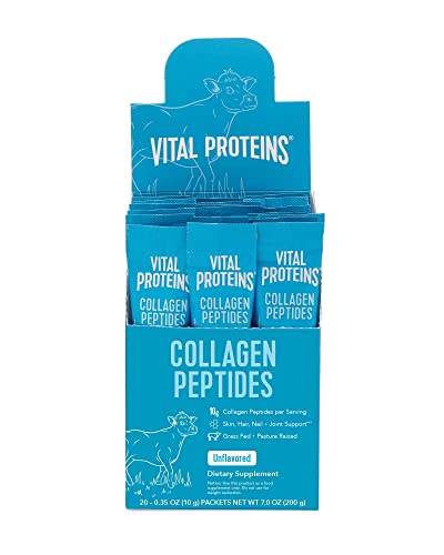 Vital Proteins Collagen Peptides Powder Supplement Travel Packs, Hydrolyzed Collagen - NutriGlobal