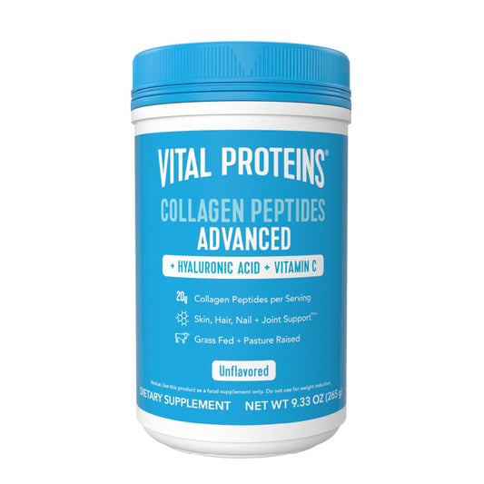 Vital Proteins Collagen Powder Supplement Hydrolyzed Peptides with Hyaluronic Acid - NutriGlobal