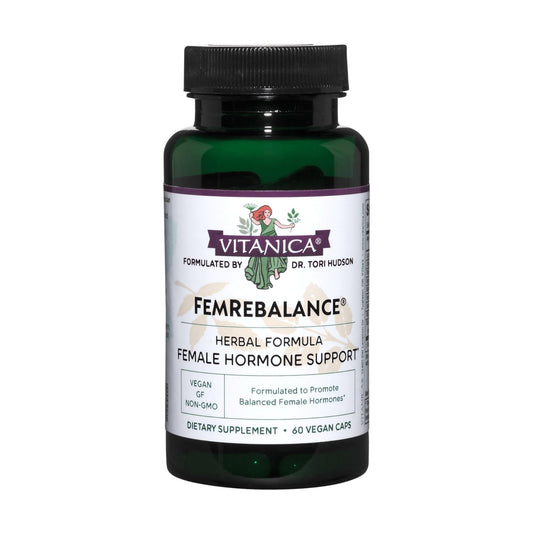 Vitanica FemRebalance, Hormone Balance Support for Women, Vegan, 60 Capsules - NutriGlobal