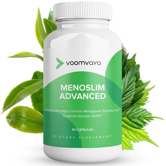 VoomVaya MenoSlim Advanced Menopause Weight Loss for Women – Menopause & Perimenopause Supplement for Women – Supports Healthy Metabolism & Overall Wellness – 60 Capsules - NutriGlobal