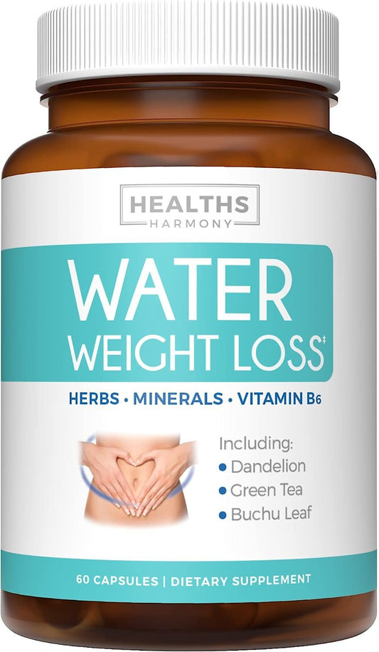 Water Pills - Natural Diuretic: Helps Relieve Bloating, Swelling & Water Retention - NutriGlobal